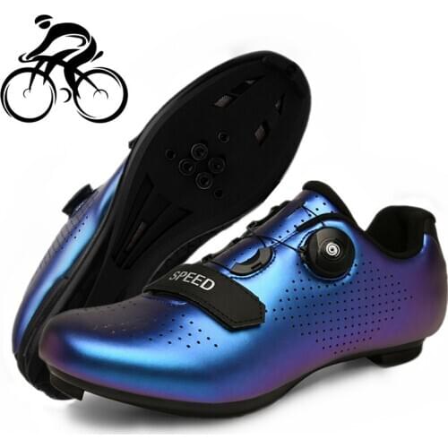 Ultralight Self-Locking Cycling Shoes Men MTB Professional Cleat Shoes Pedal Racing Road Bike Flat Shoes Bicycle Sneakers Unisex