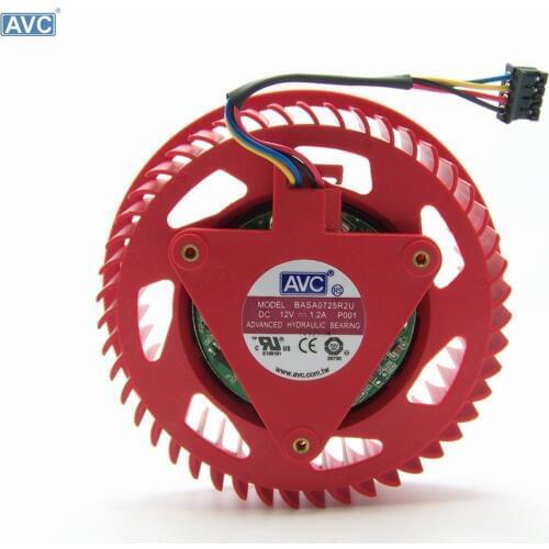 For AVC BASA0725R2U 12V 1.20A For ATI HD5870 HD5970 graphics card fan turbine