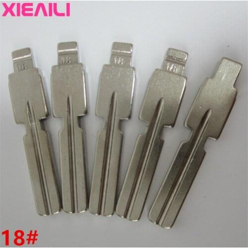 XIEAILI 20Pcs/lot 18# Metal Blank Uncut Flip KD Remote Key Blade S183