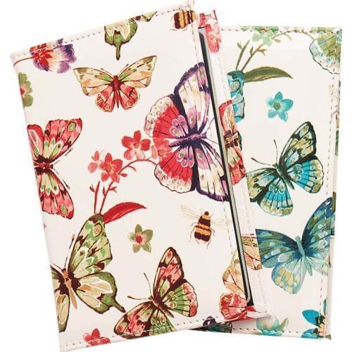 Women Passport Cover Butterfly Printing Passport Cover Travel Credit Card Holder Travel ID Document Passport Holder Bag