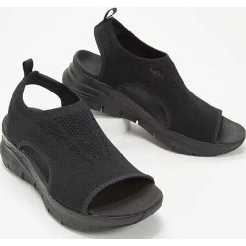 Plus Size Womens Shoes Summer 2021 Comfort Casual Sport Sandals Women Beach Wedge Sandals Women Platform Sandals Roman Sandals