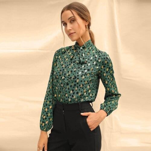 Womens Tops and Blouses Solid Chiffon Blouse Office Shirt Blusas Mujer De Moda 2021 Long Sleeve Women Shirts Clothes A405