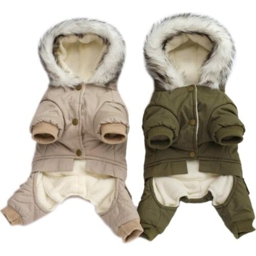 Winter Pet Dog Clothes Warm Jacket Thicker Cotton Coat Small Dogs Pets Clothing Chihuahua French Bulldog Puppy
