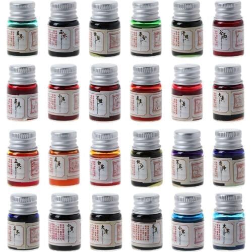 5ml Gold Powder Colored Ink For Fountain Dip Pen Calligraphy Writing Painting Graffiti Stationery Office Supplies