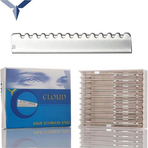CLOUD 10pcs/set sharp thinning blade straight razor hairdressing razor cutting scissors hairdresser razor haircuts