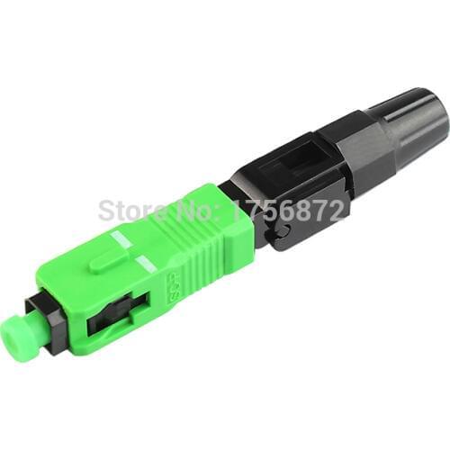 100pcs/lots SC/APC Quick Connector SM FTTH SC/APC Fast Connector SC/APC Field Assembly Connector