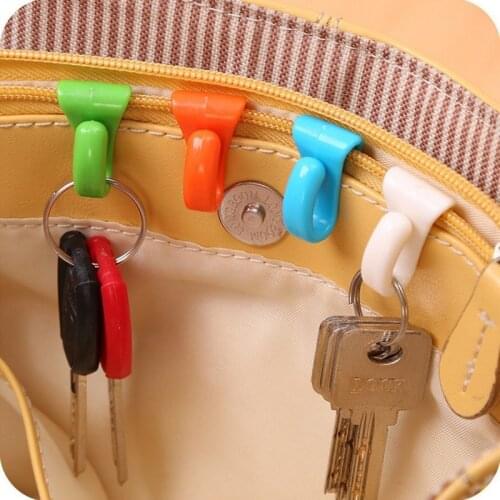 3pcs Practical Anti Lost bag hook Key Clips Key Holder built-in bag inner folder for easy carrying