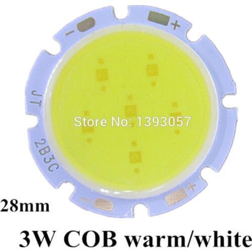 3W 5W 7W COB LED Round Super Bright Light Lamp Bulb White/Warm White Free Shipping