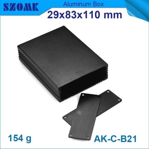 4pcs/lot Black color anodizing and polishing wanderful 29(H)x83(W)X110(L)mm aluminum case diy aluminum body with panels & screw