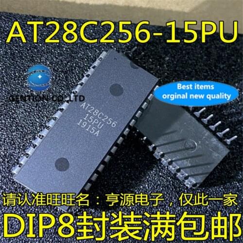 5Pcs AT28C256-15PU AT28C256 DIP-28 Memory chip in stock 100% new and original
