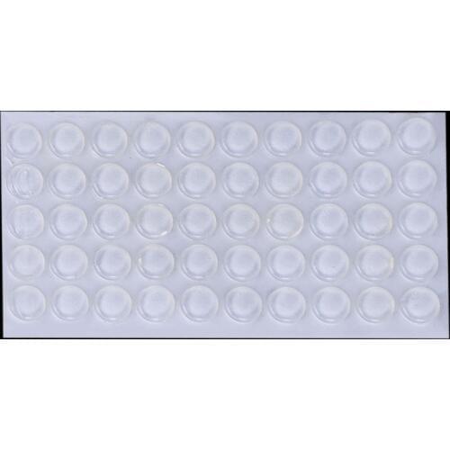 50Pcs Door Stops Stopper Silicone Cabinet Self Adhesive Bumper Damper Buffer Pad L69A