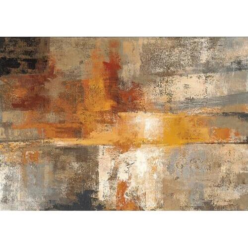 Abstract Nordic Style Gold Oil Painting on Canvas Posters and Prints Scandinavia Art Wall Pictures For Living Room Home Decor