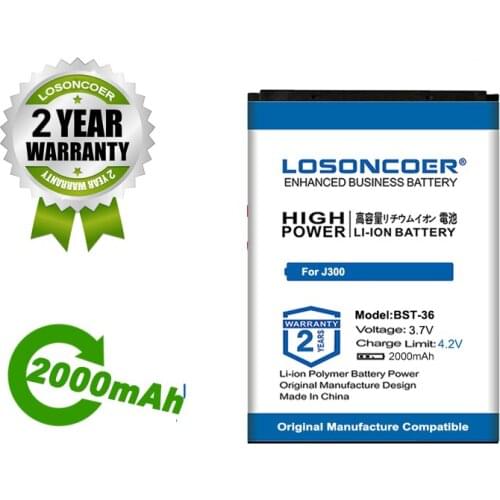 BST-36 2000mAh Battery For Sony Ericsson J300 K510i Z550a K310 J300C X0001 Z550C K320 K310i W200 Z550i Z558 k310c k510c