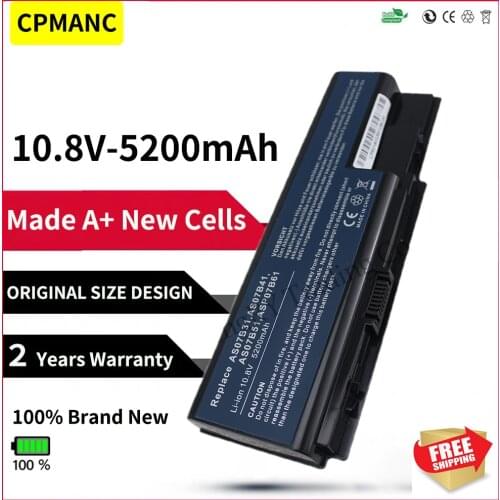HSW Laptop Battery For Acer 5910g 5920 AS07B31 AS07B32 AS07B41 AS07B42 AS07B51 AS07B52 AS07B71 AS07B72 AS07B31 AS07B51 AS07B61