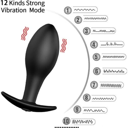 Dildo Anal Plug Vibrator 12 Frequency Vibrator Remote Control Vibrators Sex Toys Men Prostate Massager Adults Sex Toys For Women