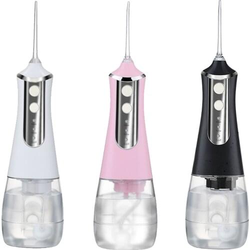 Water Flosser Professional Oral Irrigator Waterproof 350ml Rechargeable Tongue Scaling Tooth Cleaning for Home