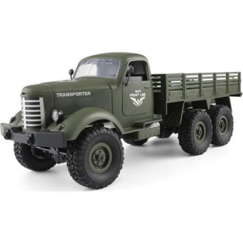 JJRC Q60 6WD RC Off-road Car Military Truck Inclined Plane Differential Shock Absorbers Speed Conversion