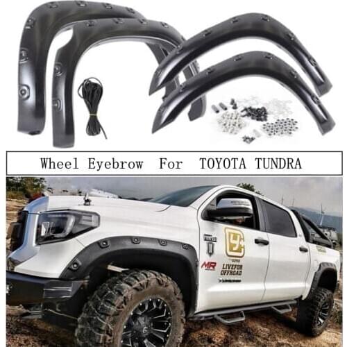 Wheel Eyebrow For TOYOTA TUNDRA 2007-2021 Widening Large Wheel Arc Screw Installation High Quality ABS Accessories