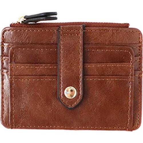 2019 New Simple Women Men Purse PU Leather Zipper Coin Pouch Short Wallet Casual Card Holder Billfold portefeuille homme