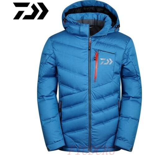Daiwa Jacket Mens Velvet Fishing Clothes Thicken Thermal coat Fishing Shirt Winter for Fishing Clothing daiwa Cotton Outdoor