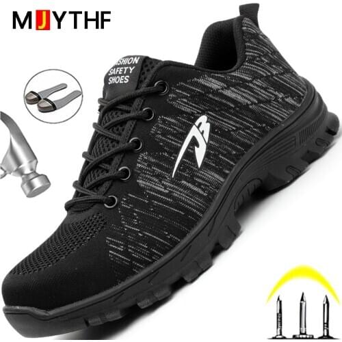 Indestructible Work Safety Boot Anti-smashing Safety Shoes Men Steel Toe Shoes Work Sneakers Anti-puncture Work Boots Men 2020