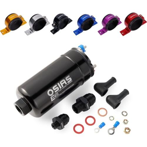 OSIAS New EFI 380LH 1000HP Fuel Pump + Bracket E85 Compliant Bosch 044 style