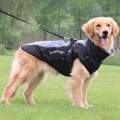 New Arrival Outdoor Large Dog Clothes Winter Warm cotton big Dog Jacket Waterproof Reflective Coat Windproof Dog Clothing Vest