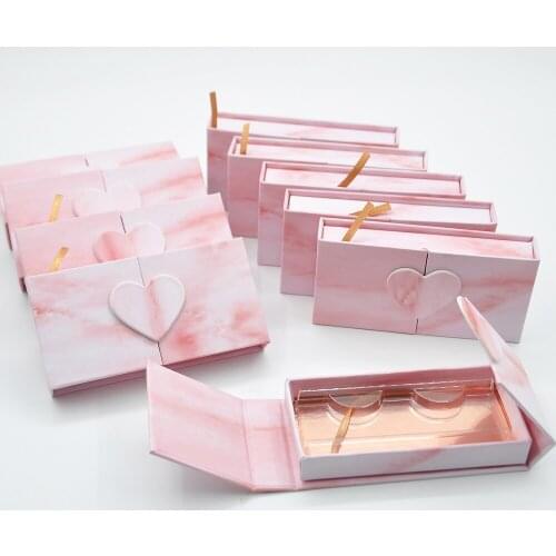 Wholesale False Eyelashes Package Eyelash Packaging Box Custom Logo Lash Pink Boxe Packaging Mink Lashes Makeup Case Bulk Vendor