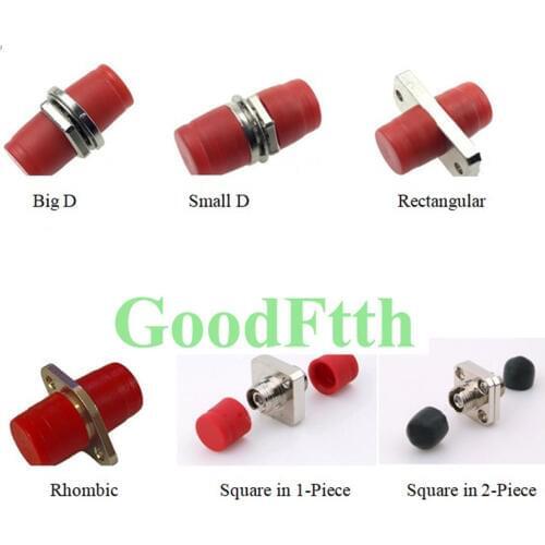 Fiber Adapter Adaptor Coupler FC-FC Simplex Big Small D Rectangular square Rhombic Shape GoodFtth 100pcs/lot