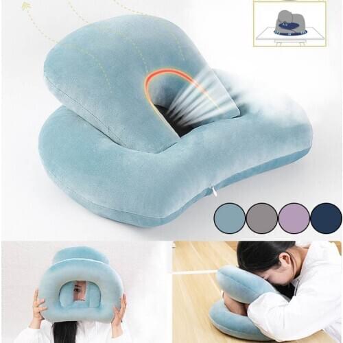 Memory Cotton Leg Pillow Head Neck Back U Shape Cushion Pad Sleeping Back Relief Thigh Relax Leg Pad Cushion Home Memory Foam