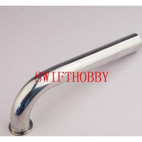 Stainless Steel Turn Pipe 105 Degree Header Pipe D22mm For Gasoline RC Boat