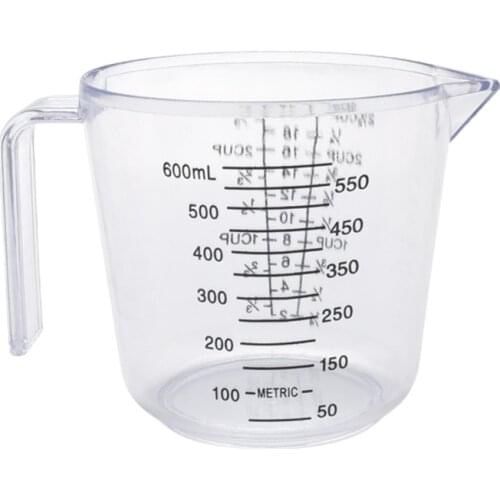 Clear Plastic Measuring Cup With Scale Measurement Stackable Flour Sugar Water Measure Jug Kitchen Baking Cooking Tool 1pc
