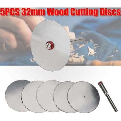 Cutting Discs Rotary Tools Cutting Wheel For Dremel Tools Accessories 5pcs 32mm Slice Dremel Cutting Discs With 1pc Mandrels