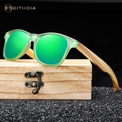 KITHDIA Men/Women Fashion Sunglasses Polarized Wood Sunglasses Outdoor Activities Driving Sunglasses With in Box