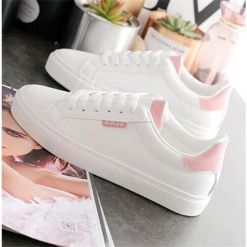 Spring And Autumn Breathable White Shoes Female Students' Single Shoes Were Thin All-Match Flat-Bottomed Womens Shoes Sneakers