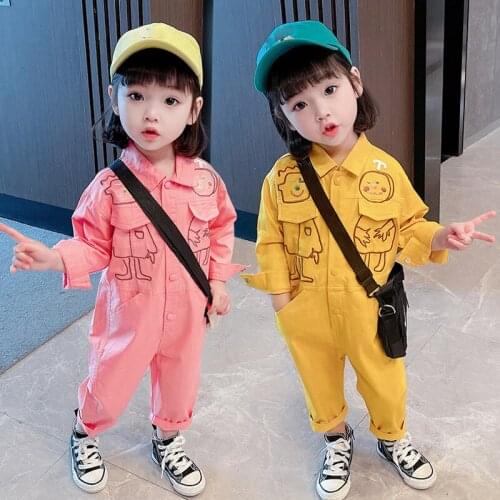 Spring New MenS And WomenS Baby Wear One-Piece Long-Sleeved Korean Version Of The Spring And Autumn Long Climbing Jumpsuit