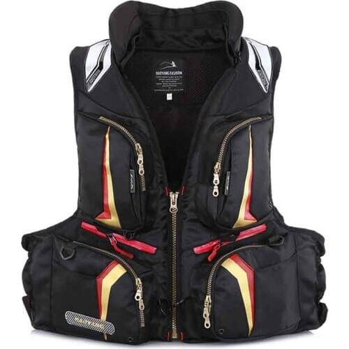 Water Sports Life Vest Jacket Multi-pockets Fishing Drifting Survival Safety Waistcoat Detachable Floatation Safety Clothes