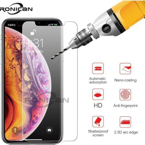 Tempered Glass For iPhone 8 7 6 Plus 5S SE 2020 4s Screen Protector Film For iPhone X 5 5s 6s 7 8 Xs Xr Xs 11 12 Pro MAX 12 mini