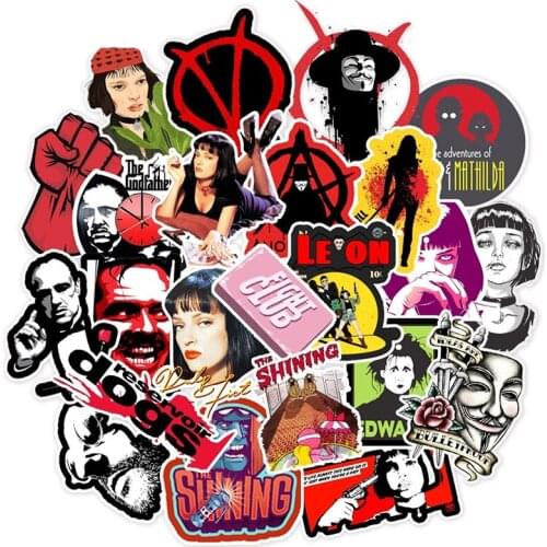 10/30/50PCS Classic Movie Character Graffiti Notebook Suitcase Guitar Sticker Toy Decoration Wholesale