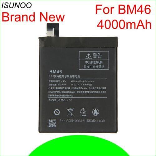 10pcs/lot BM46 Battery For Xiaomi Redmi Note 3 III Note3 4000mAh Mobile Cell Phone Batterie Rechargeable Battery