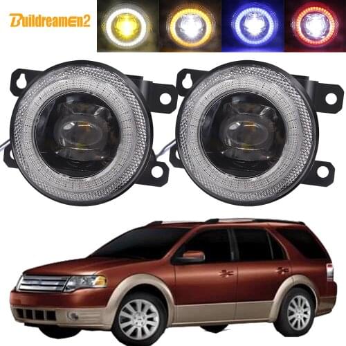 2 Pieces Car Fog Light Assembly LED Lens Angel Eye DRL Daytime Running Lamp 30W 8000LM 12V For Ford Taurus X 3.5L V6 2008 2009