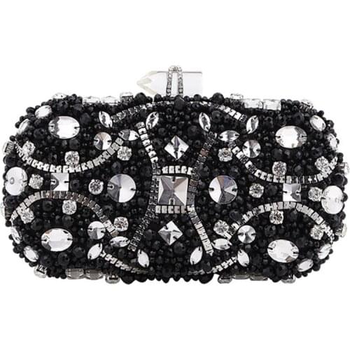 2020 New Creative Bead Embroidery Dinner Bag Diamond Clutch Bag European And American Banquet Female Bag Evening Bag