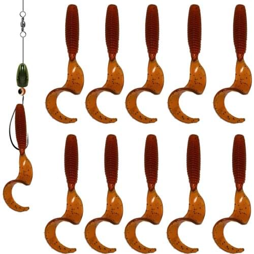 5pcs/lot Fishing Soft Bait Lure 55mm 65mm Soft Silicone Worms Artificial Swimbaits For Carp Fishing