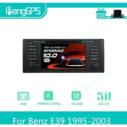 For Benz E39 1995 - 2003 Android Car Radio Stereo Multimedia DVD Player 2 Din Autoradio GPS Navigation PX6 Unit Screen Display