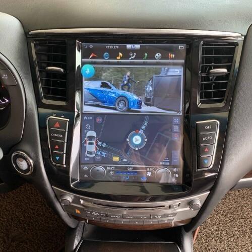 12.1 Inch Android 10 Car DVD Player USB WiFi Radio AM FM Audio Video Multimedia GPS Voice Navigation For Infiniti QX60 14 To 18