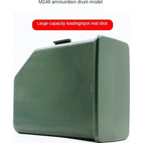 Large Capacity Magazine for M249 Water Gel Beads Shot Blaster - Green