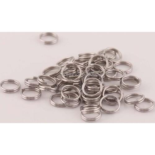 1000PCS silver color small size 5mm key ring key chain split ring for diy handmade accessories