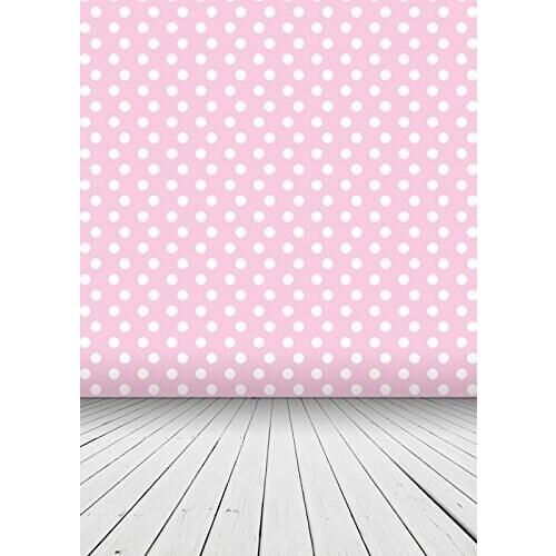 Photography Background 5x7ft pink dots Backdrop