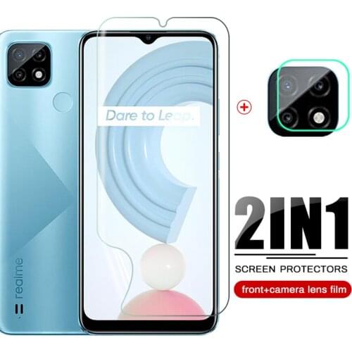 For OPPO Realme C21 Soft Hydrogel Film Camera Lens Protective For O PPO Realmy Realmi RealmeC21 C 21 6.5" Phone Film Not Glass