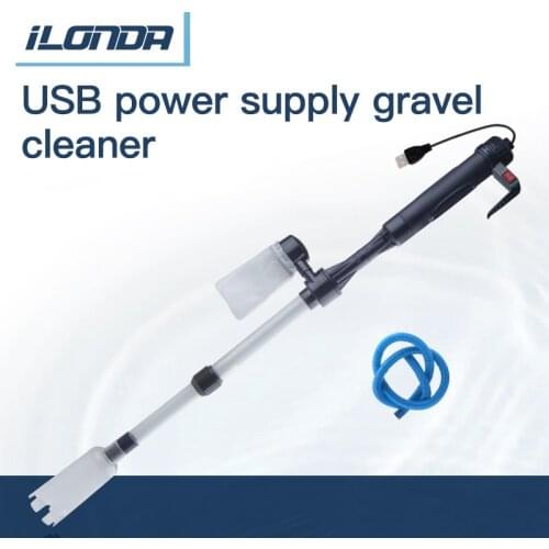 ILONDA Fish Tank Electric Sand Washing Toilet Suction Device Automatic Aquarium Cleaning Sewage Suction Pump